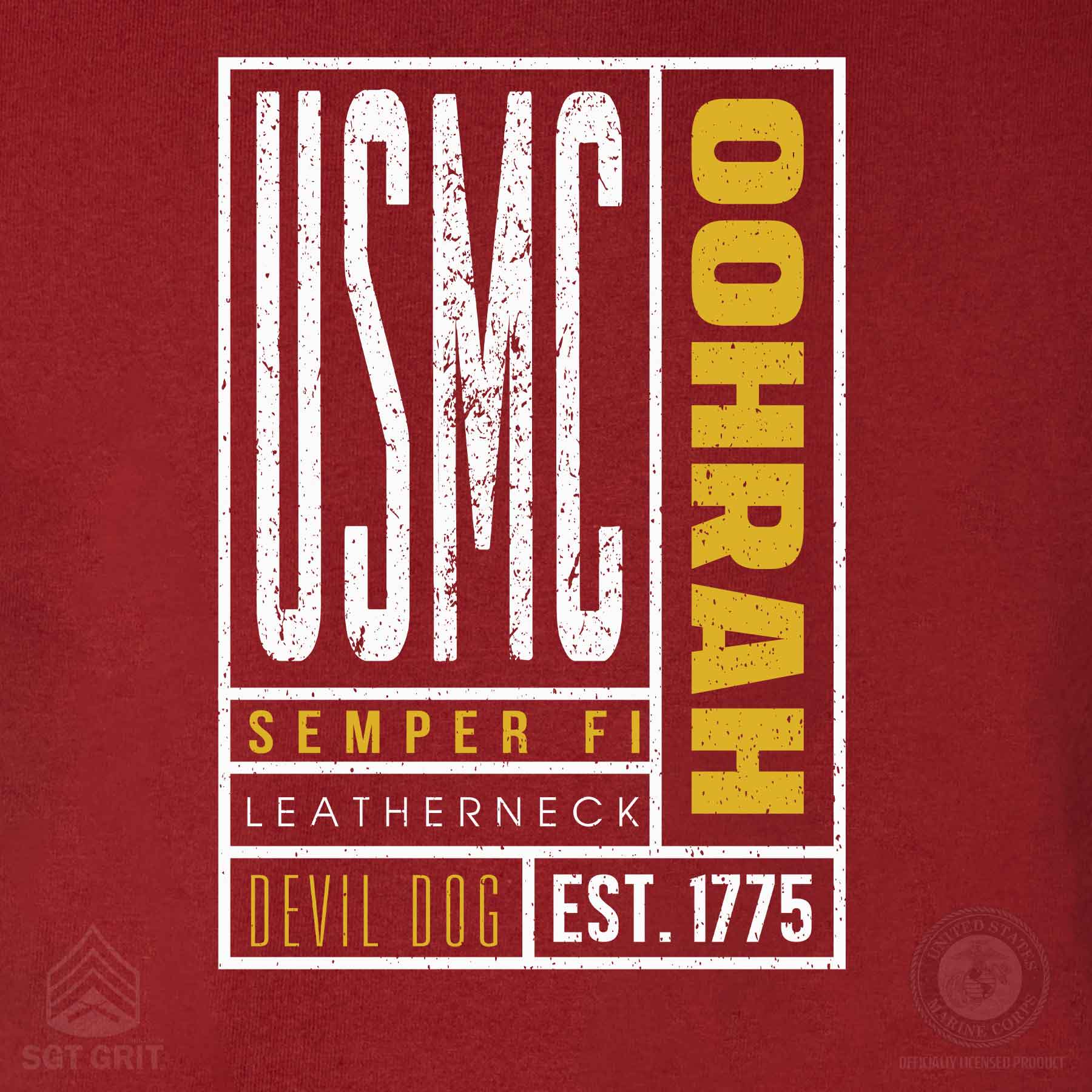 USMC Stamped Slogan T-Shirt - Image 4