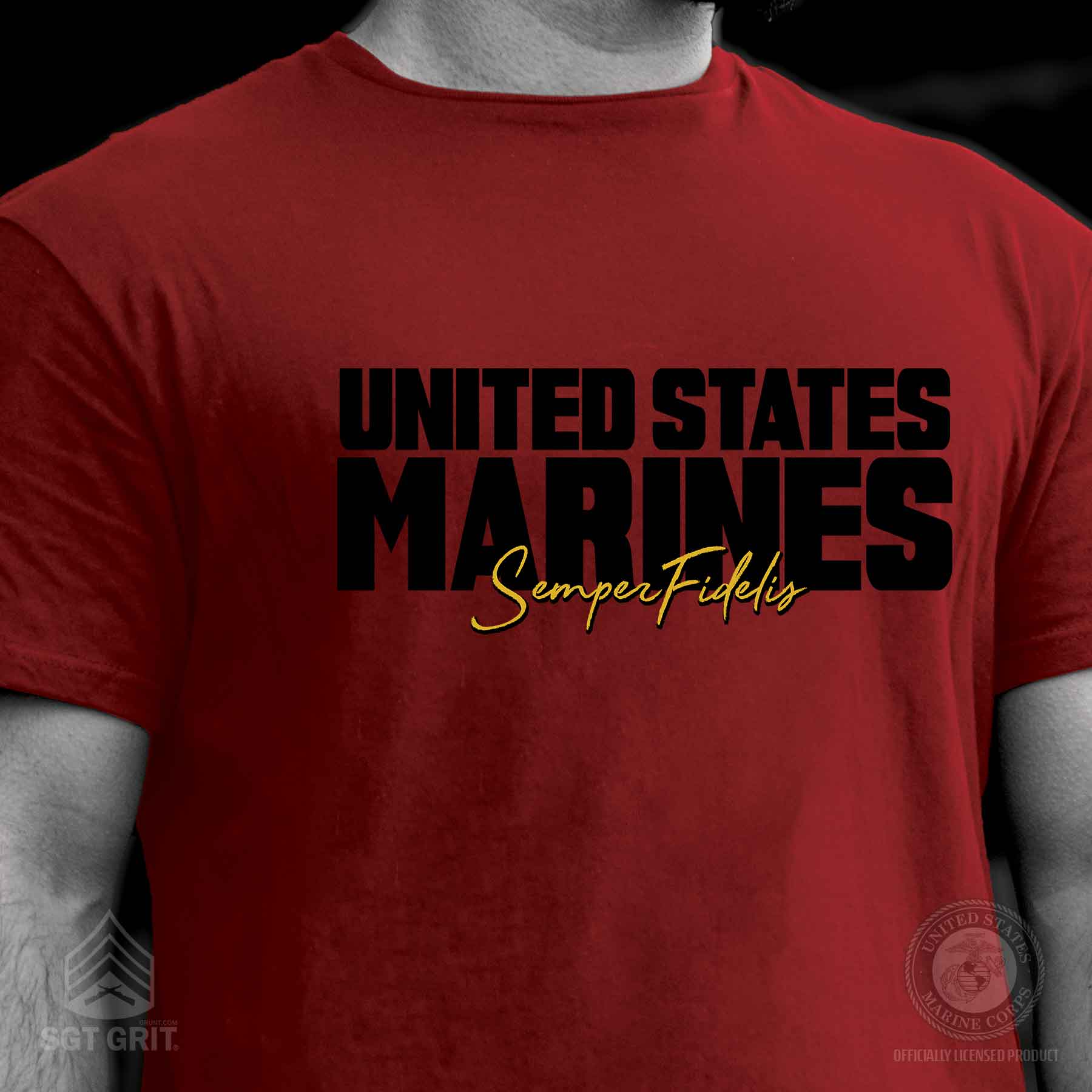 United States Marine Corps Semper Fidelis T-Shirt - Image 2