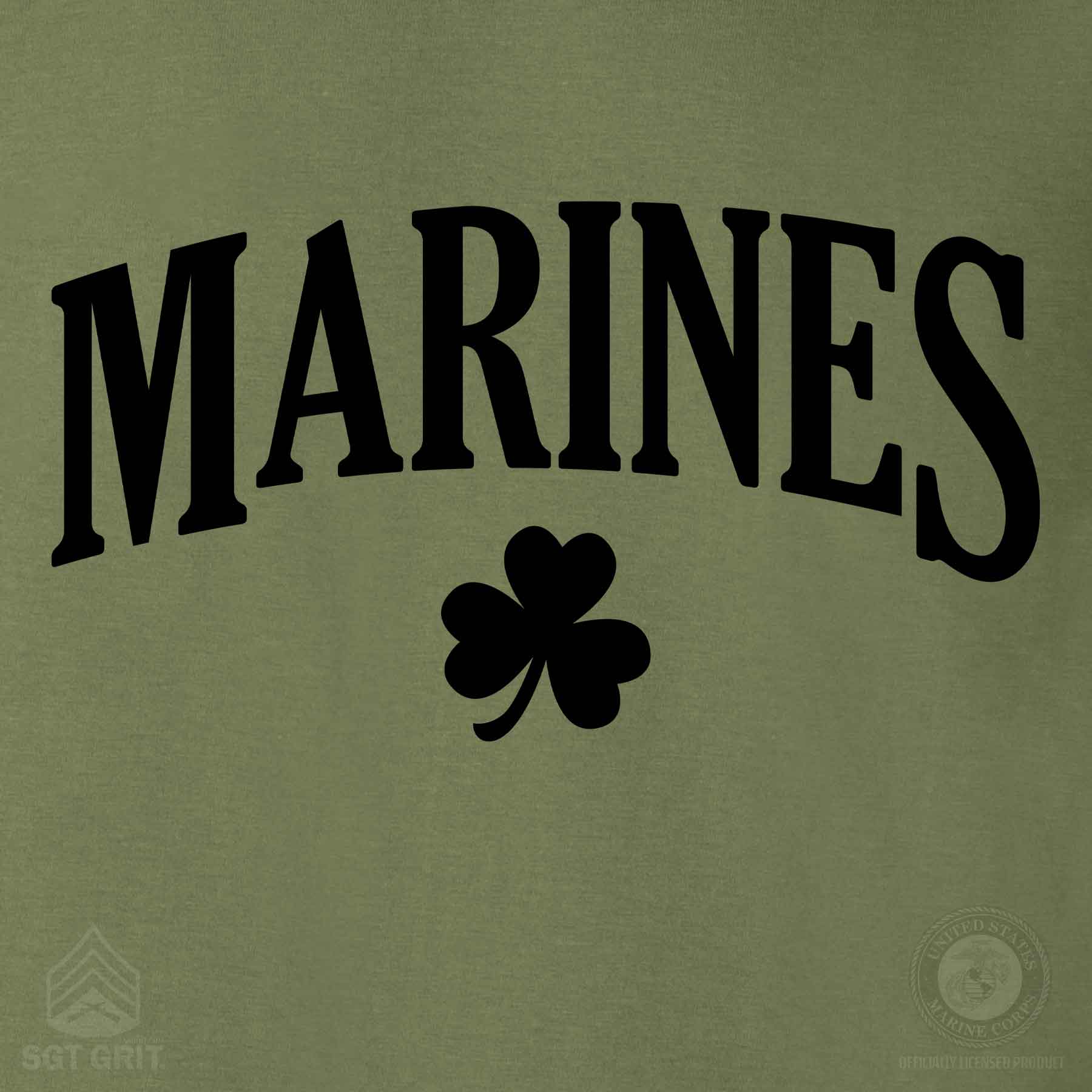 USMC Marines Shamrock T-Shirt - Image 3