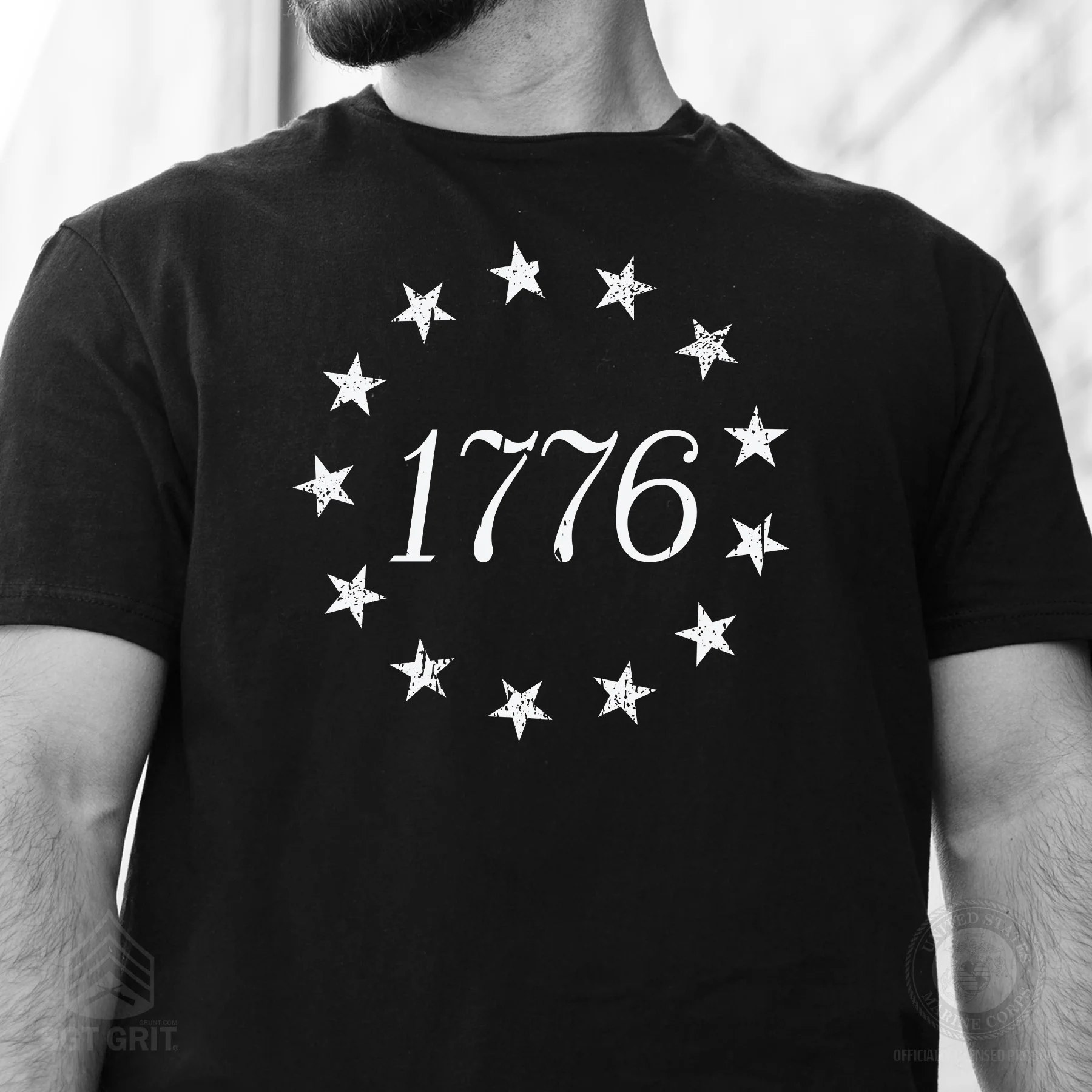 1776 Betsy Ross Flag T-Shirt - Image 2