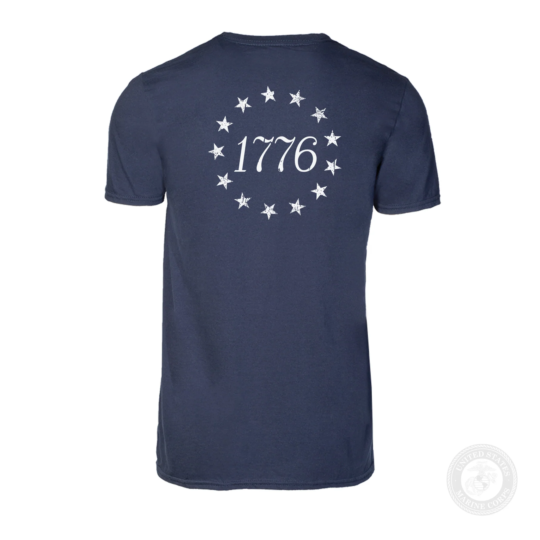 1776 Betsy Ross Flag T-Shirt - Back Design - Image 28