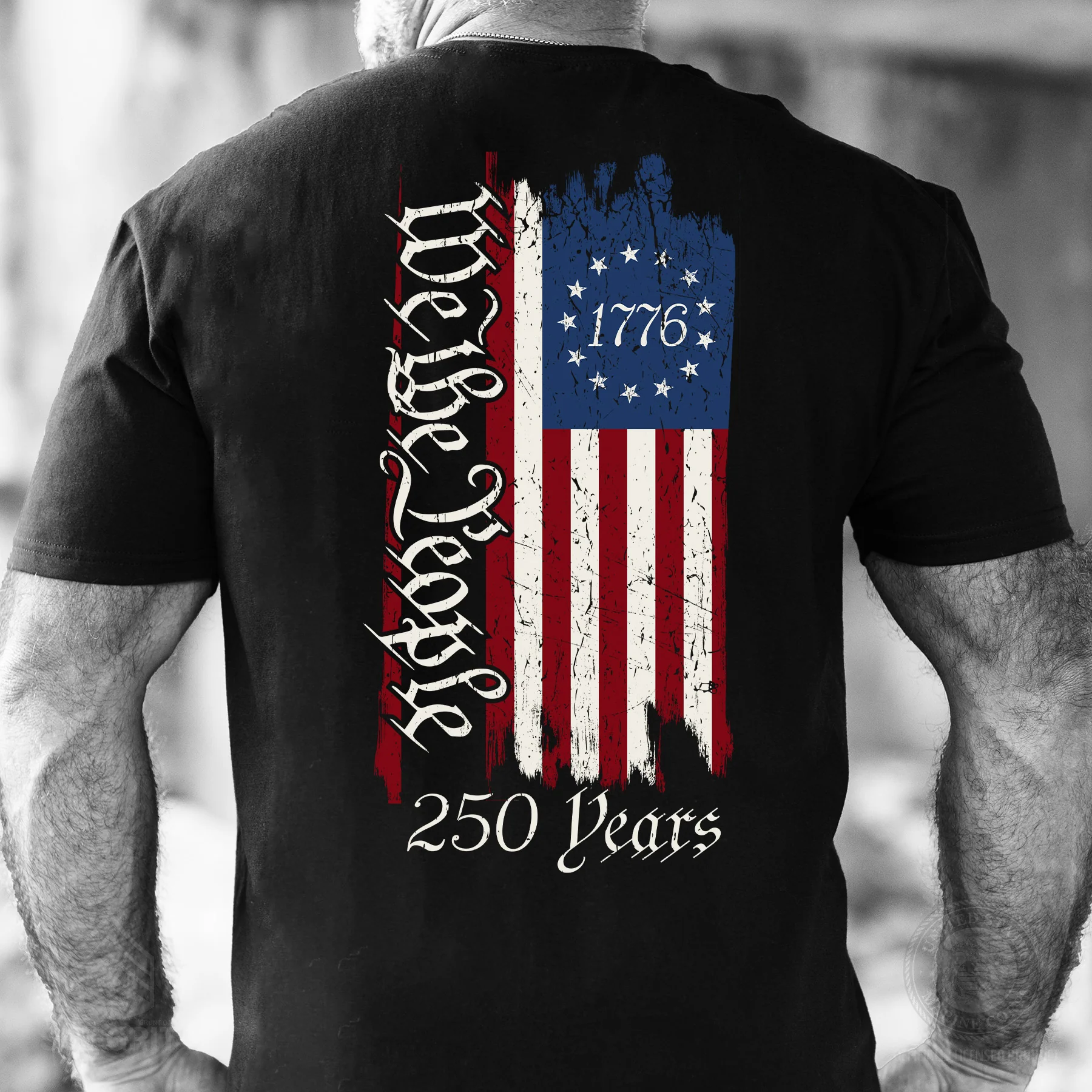 250 Years We The People Flag T-Shirt - Image 2