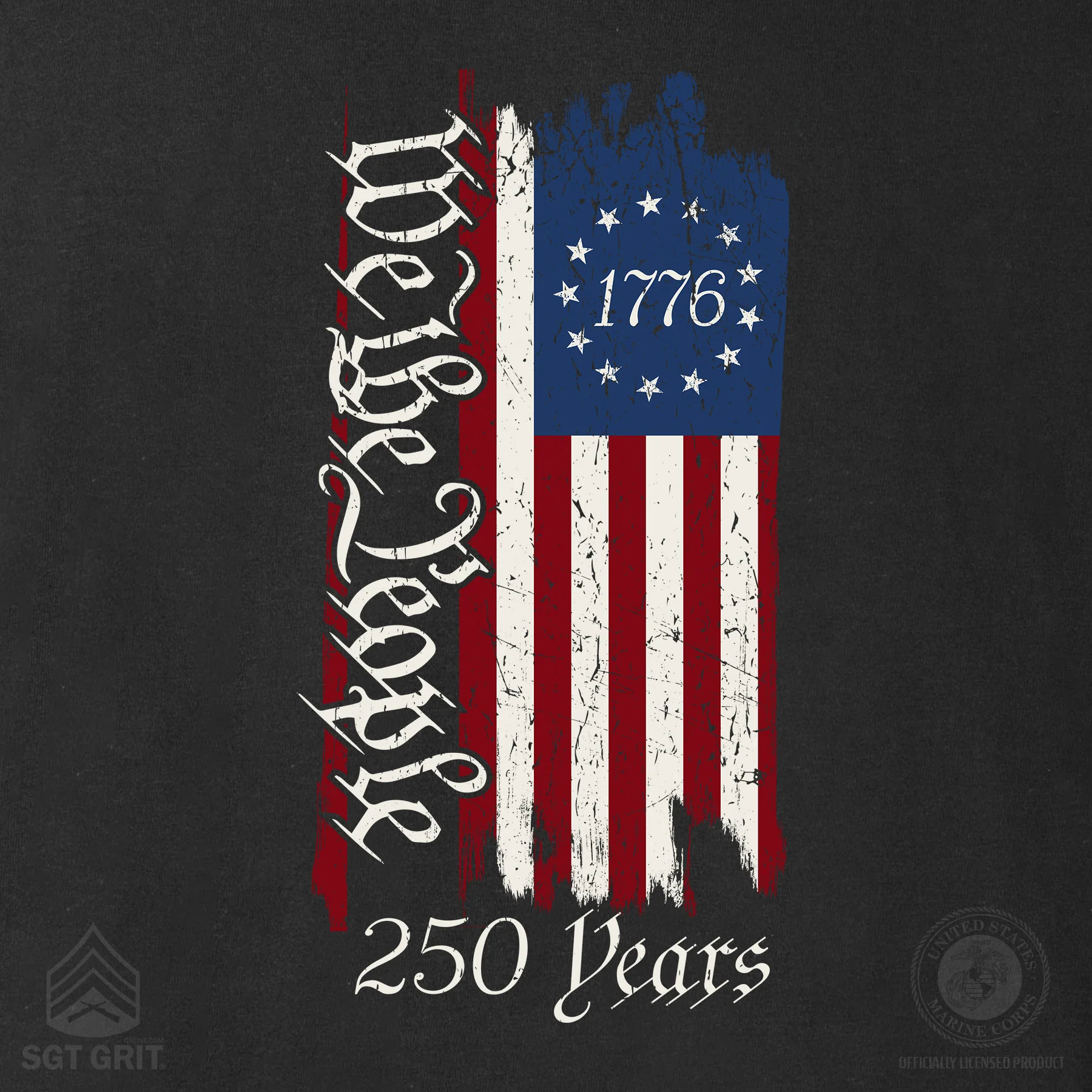 250 Years We The People Flag T-Shirt - Image 7