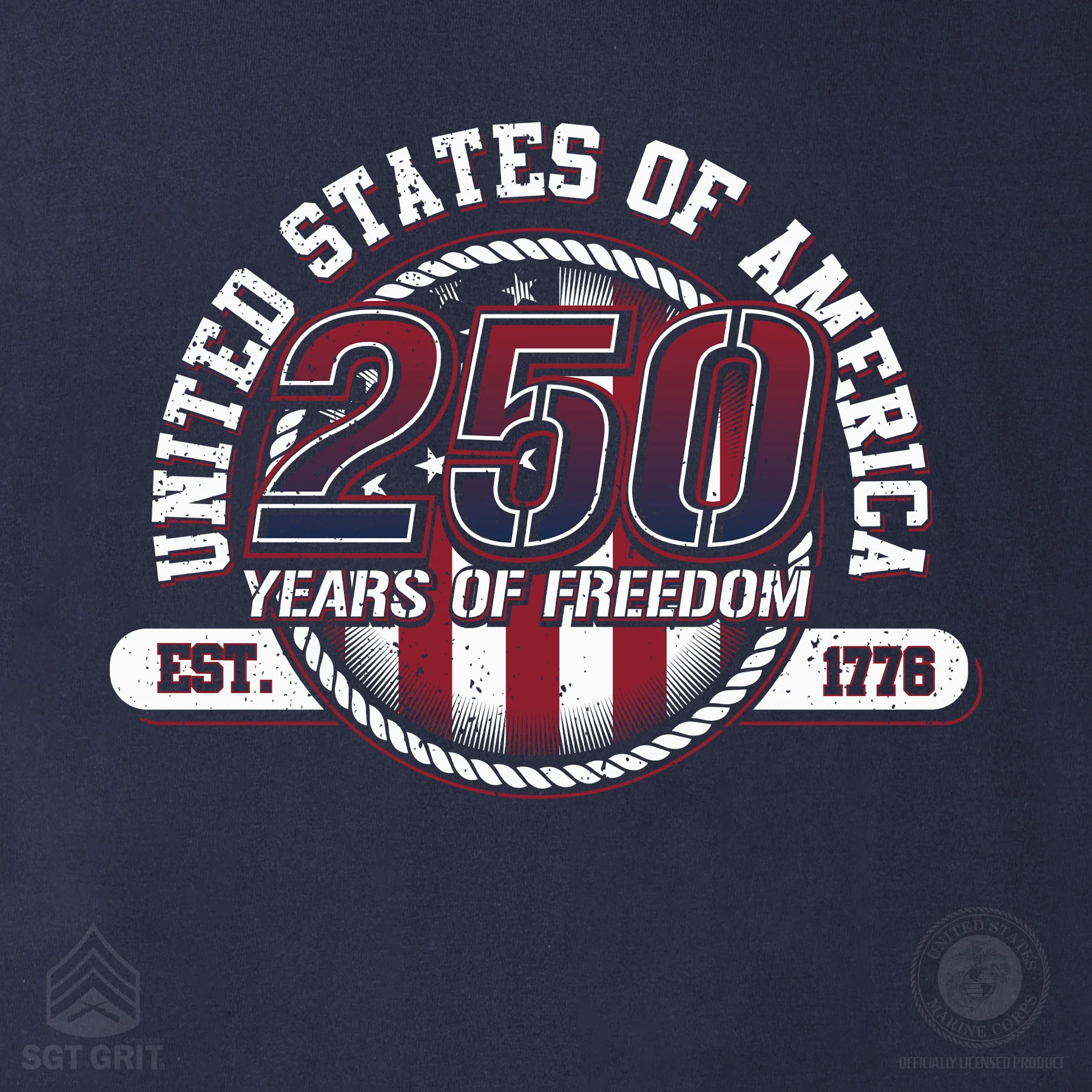 250 Years of Freedom T-Shirt - Back Design - Image 15