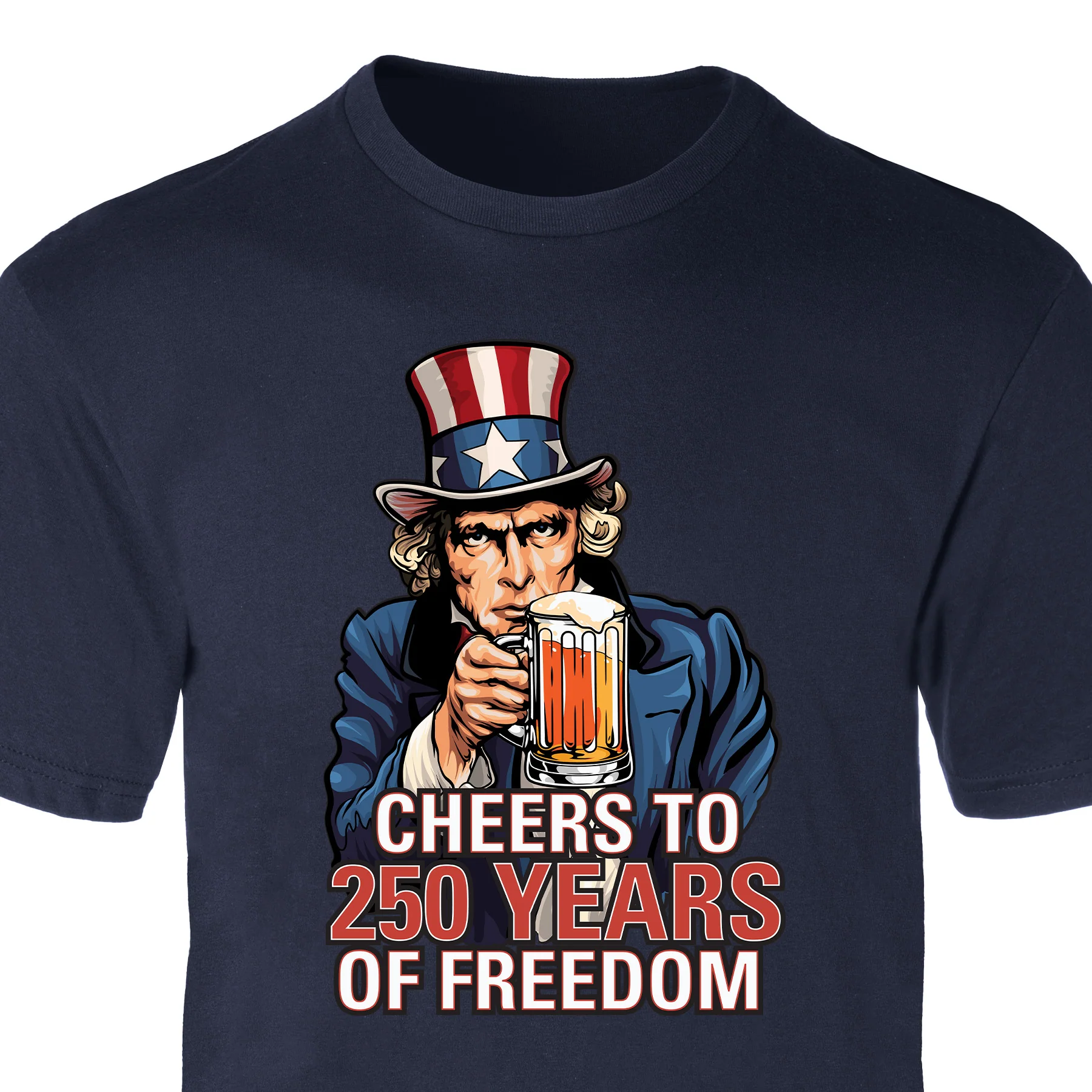 Cheers to 250 Years of Freedom T-Shirt - Image 4