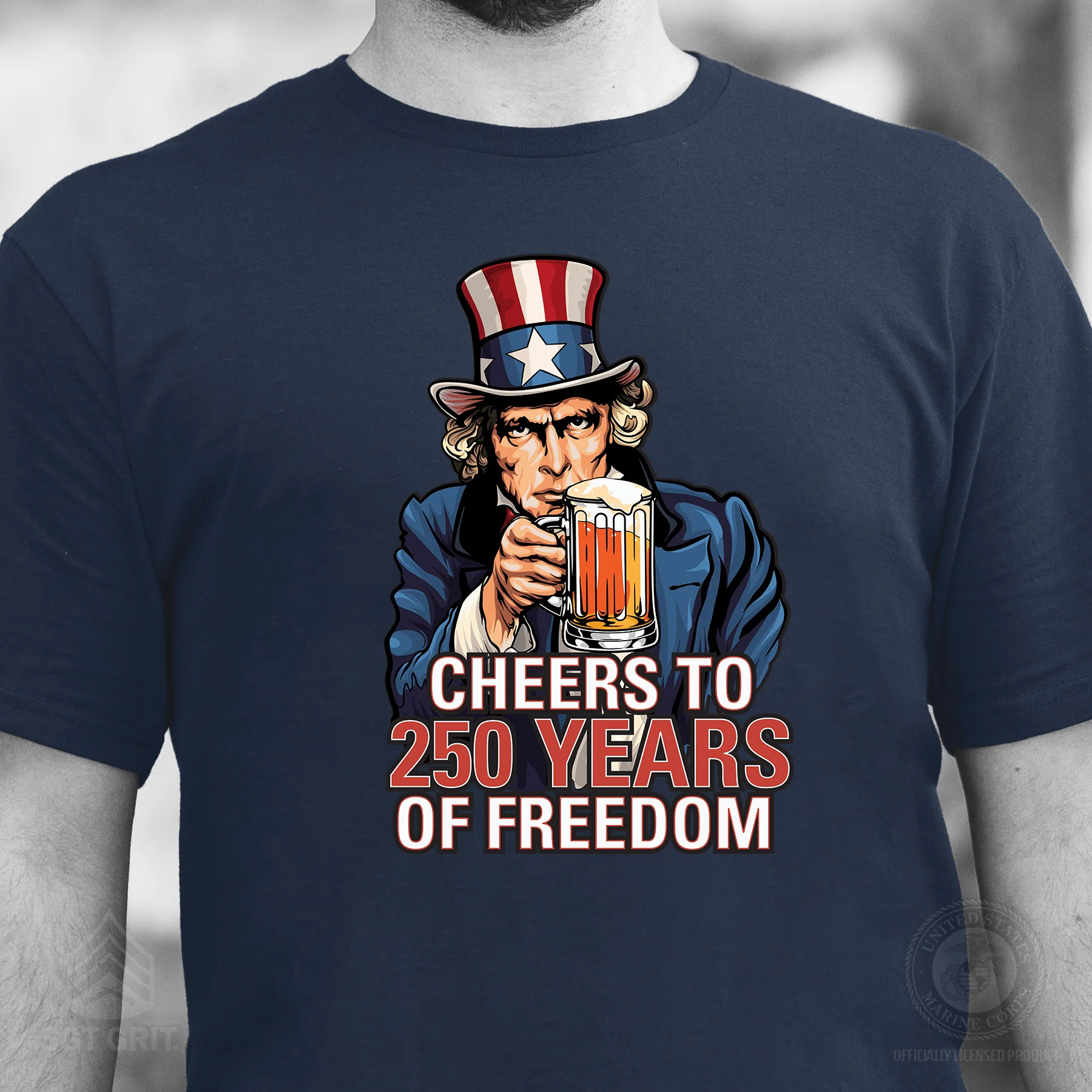 Cheers to 250 Years of Freedom T-Shirt - Image 5