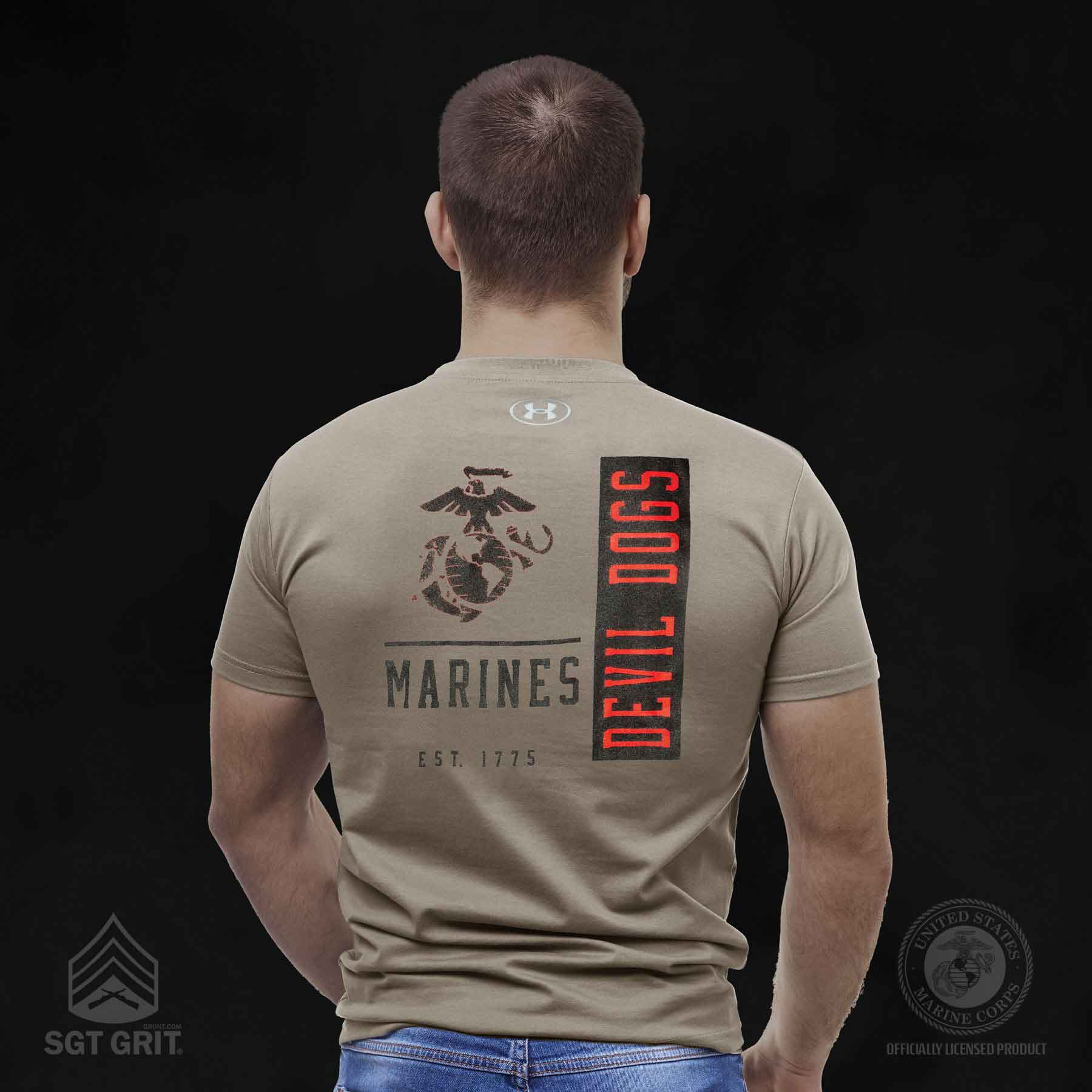 UA USMC Devil Dogs Performance Cotton T-shirt - Image 9
