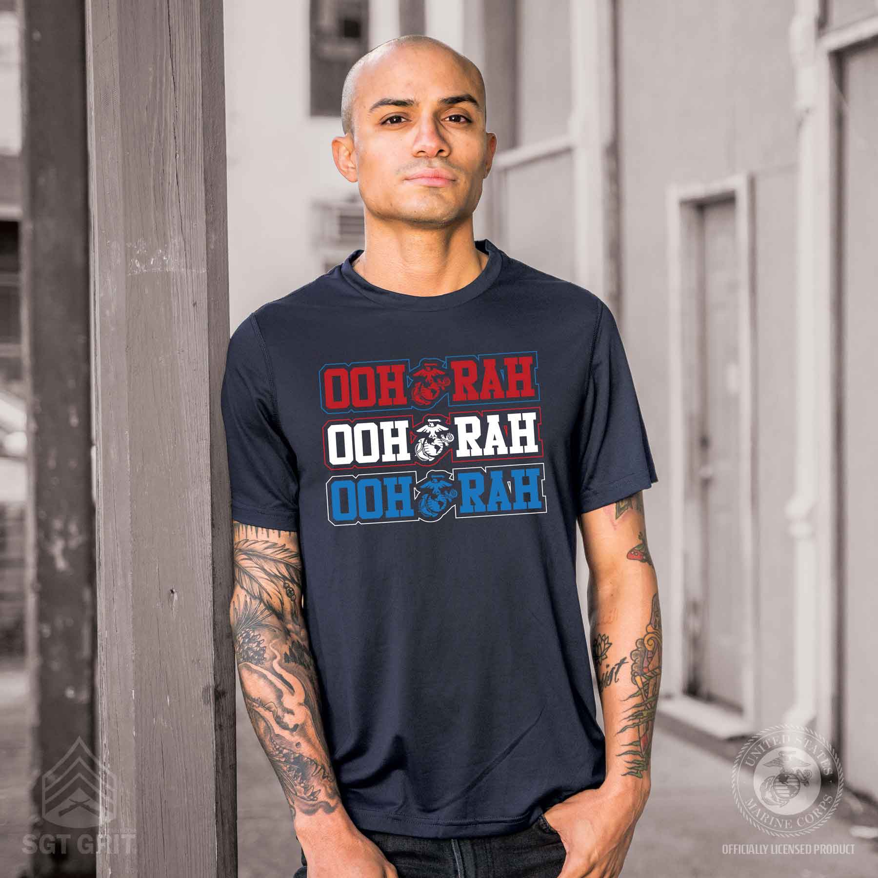 Red, White, & Blue Oohrah T-shirt - Image 2