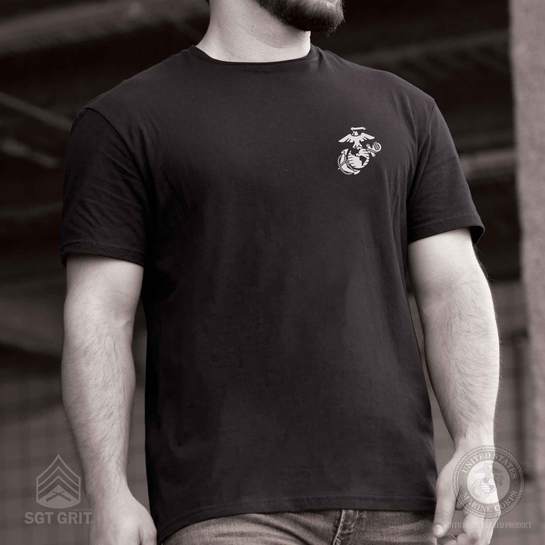 Born In A Tavern Back With Left Chest T-shirt - Image 2