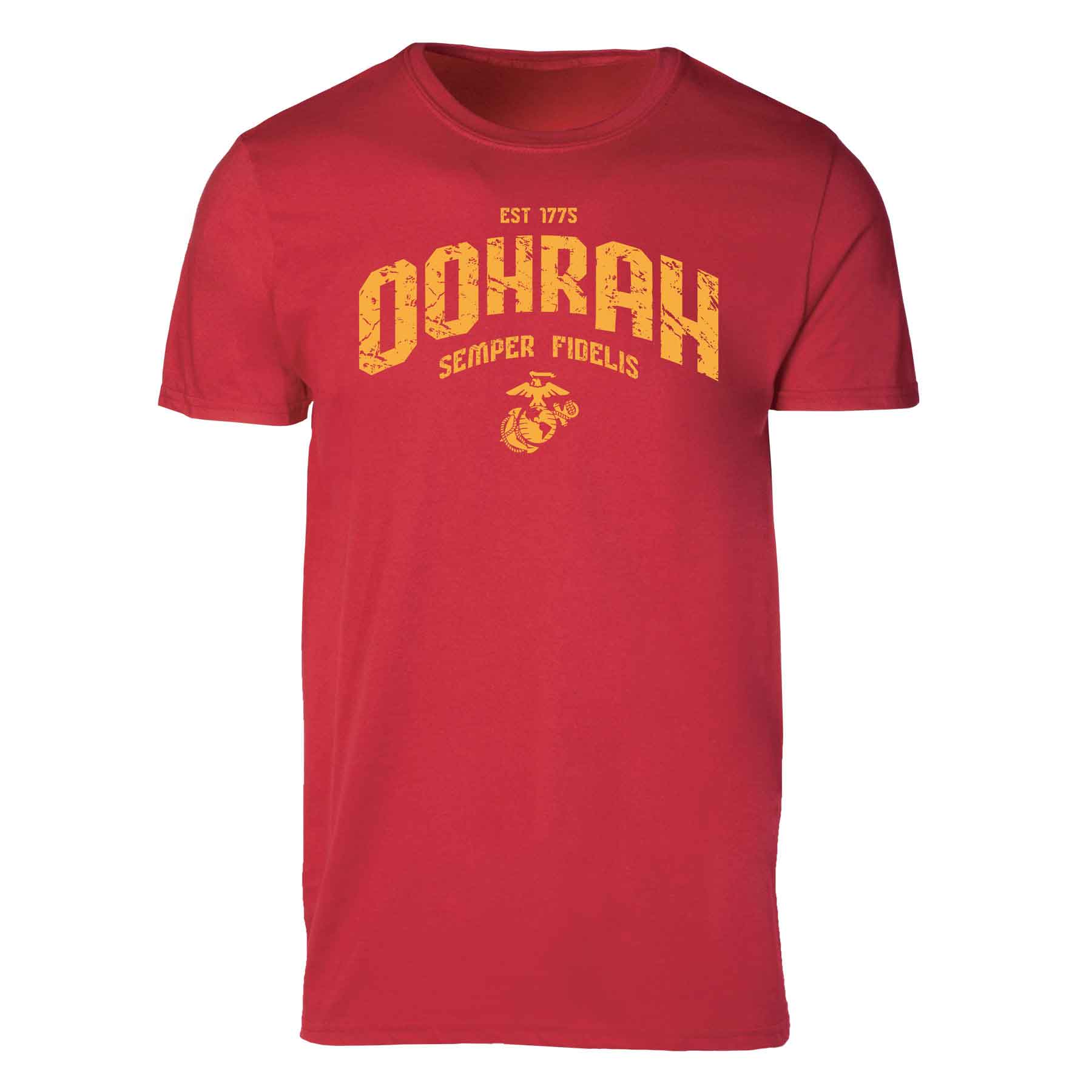 USMC Oohrah T-shirt, Red - Image 4