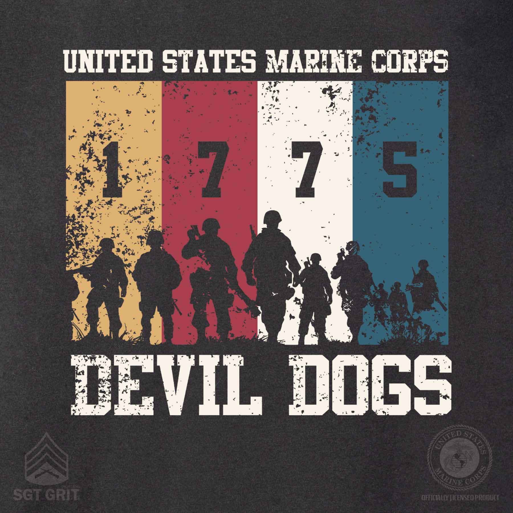 USMC 1775 Devil Dogs T-shirt - Image 3