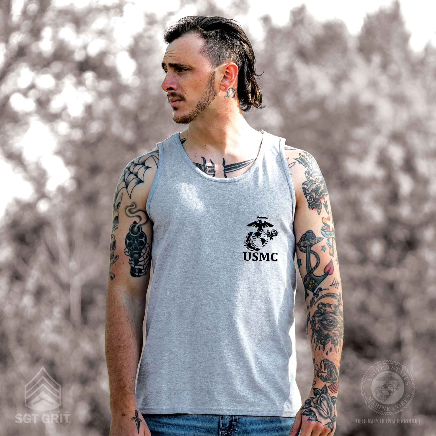 USMC Eagle Globe and Anchor Tank Top - Image 7