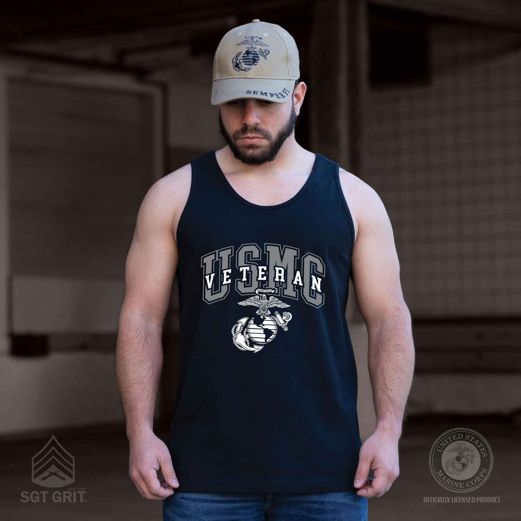 USMC Veteran Overlay Tank Top - Image 3