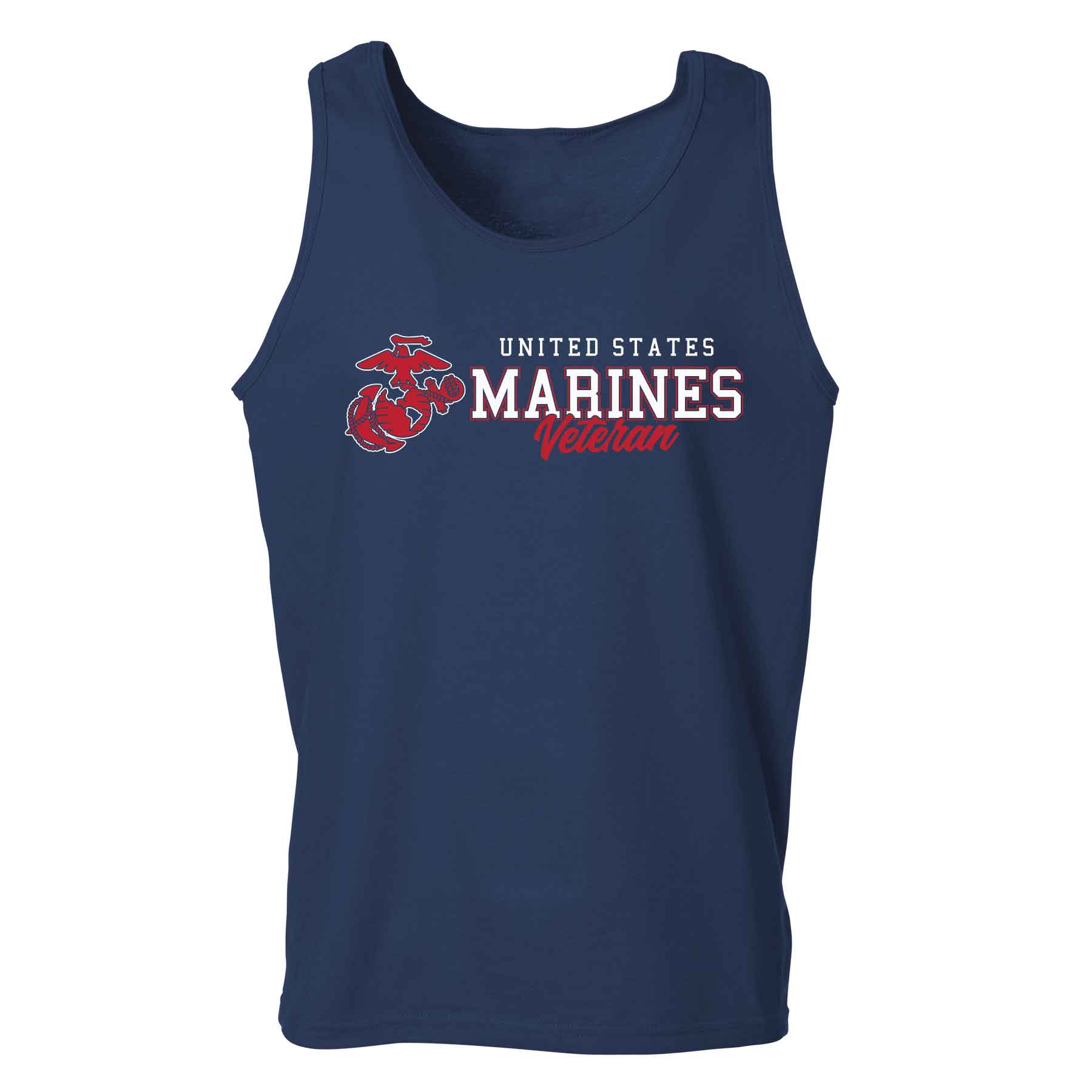 USMC Veteran Script Tank Top