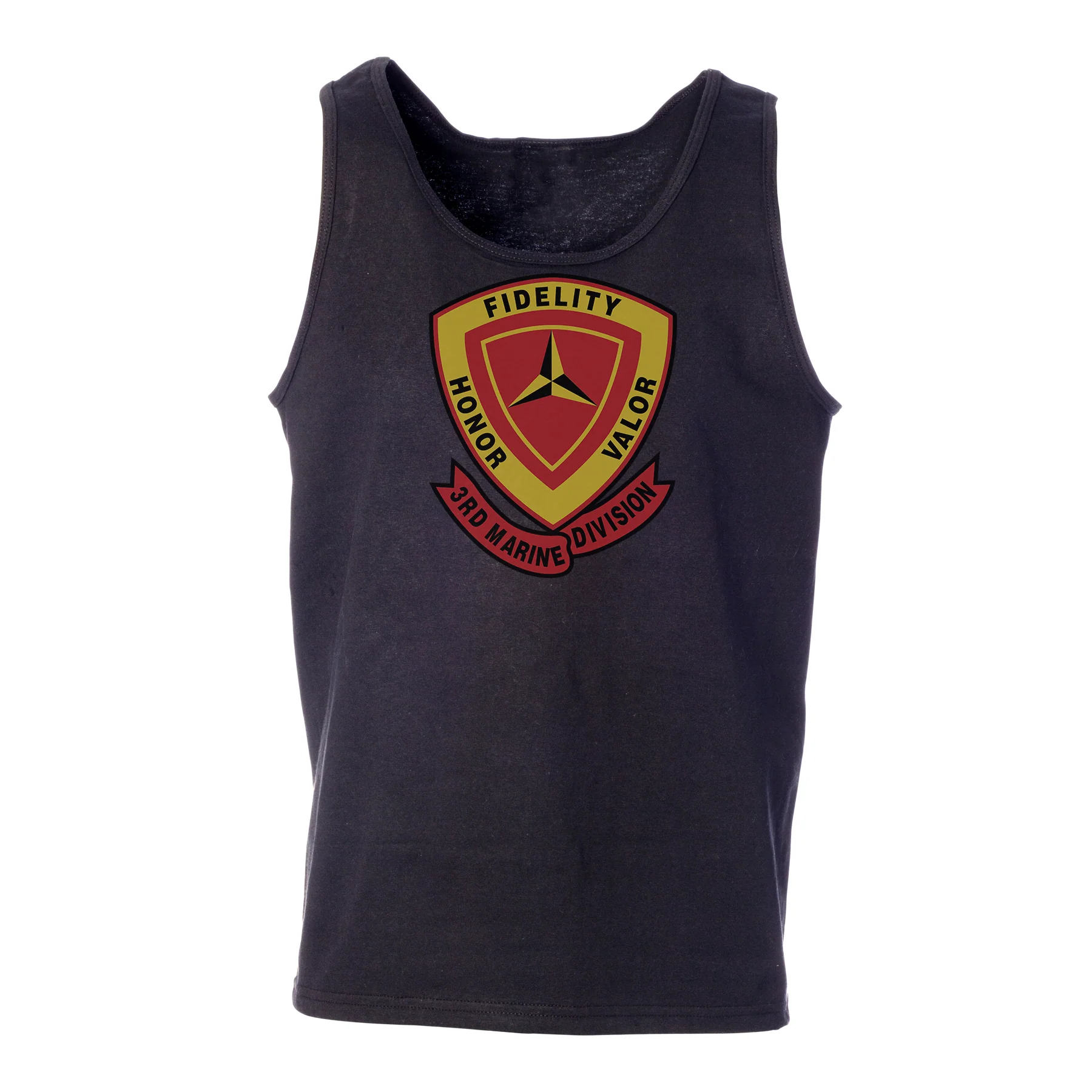 3rd Marine Division - With Banner Tank Top