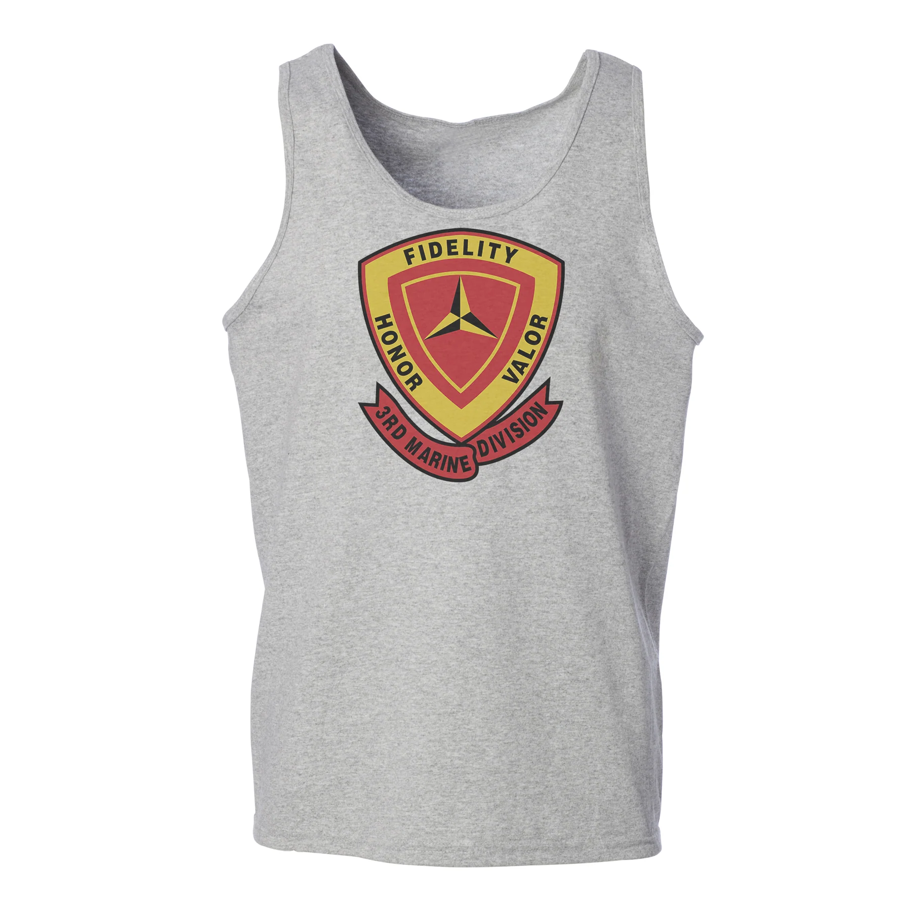 3rd Marine Division - With Banner Tank Top - Image 2