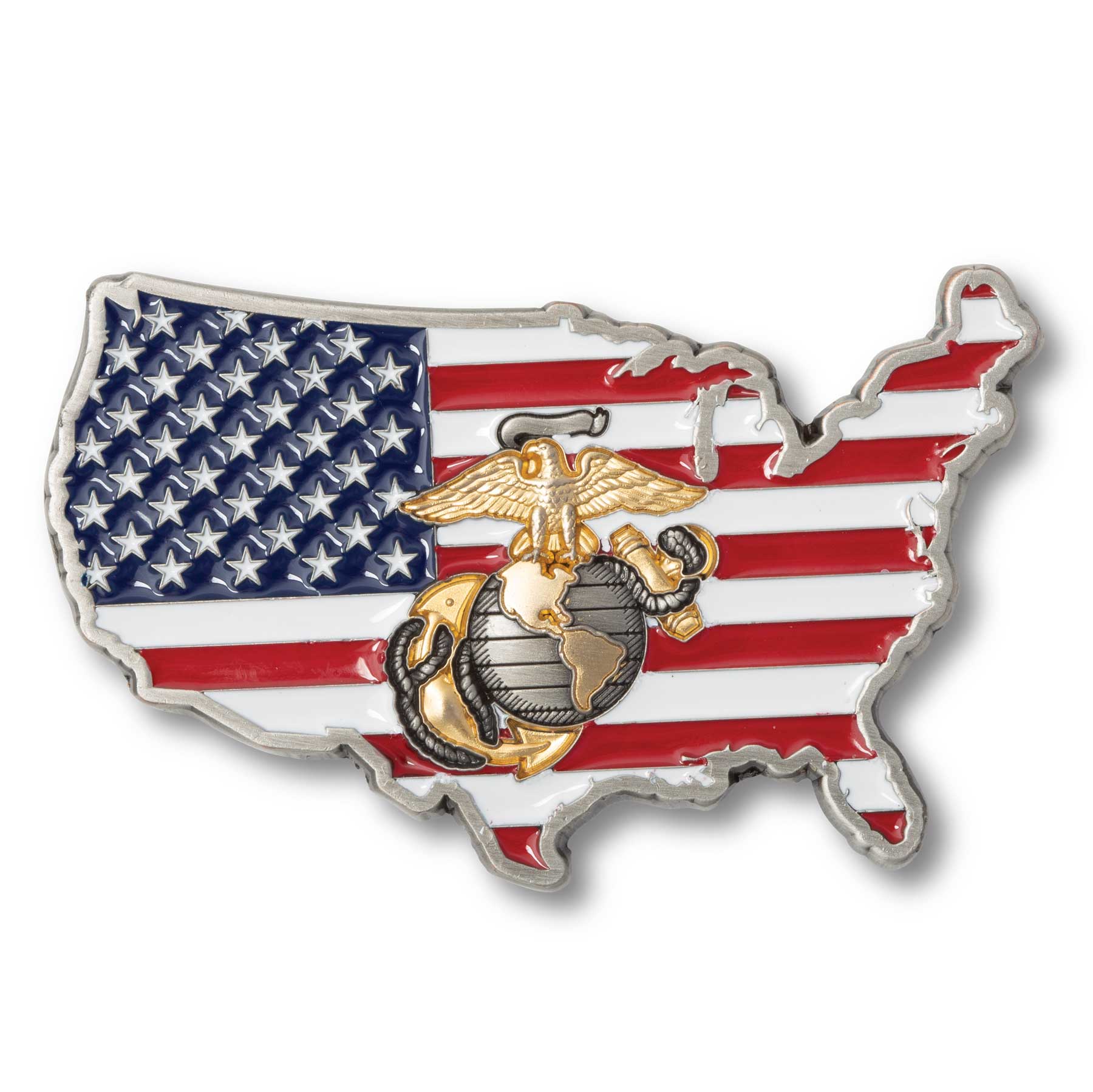 USMC American Flag Challenge Coin